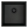 Deante ZQA_N10A - Virtuvės kriauklė CORDA 44x44 cm granito/juoda
