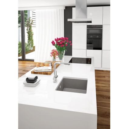 Deante ZQA_N10A - Virtuvės kriauklė CORDA 44x44 cm granito/juoda