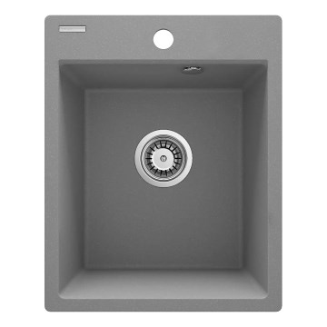 Deante ZRC_S103 - Virtuvės kriauklė CORIO 50x40 cm granito/metalinė pilka