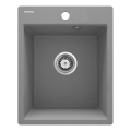 Deante ZRC_S103 - Virtuvinė plautuvė CORIO 50x40 cm, granitinė / metalinė pilka