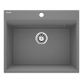 Deante ZRC_S10A - Virtuvės kriauklė CORIO 50x60 cm granito/metalinė pilka