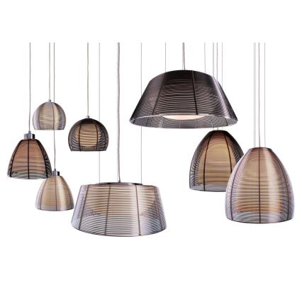Deko-Light 342031 - Pakabinamas sietynas FILO 3xE27/60W/230V diametras 39 cm sidabras