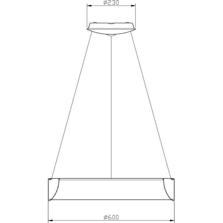 Deko-Light 342125 - LED Reguliuojamas pakabinamas sietynas SCULPTORIS LED/27W/230V 4000K diametras 60 cm