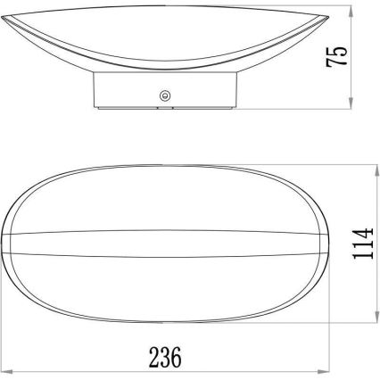 Deko-Light 731078 - LED sieninis lauko šviestuvas AVIOR LED/12,7W/230V IP54 antracitas