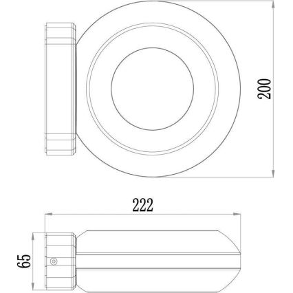 Deko-Light 731081 - LED sieninis lauko šviestuvas MUSCAE LED/13W/230V IP54 antracitas