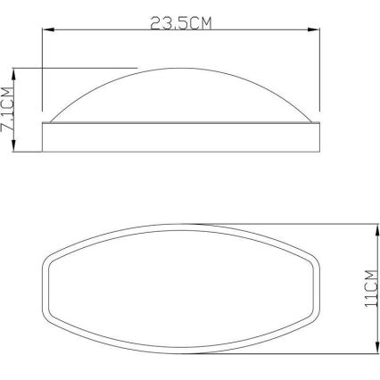 Deko-Light 731092 - LED sieninis lauko šviestuvas ERIDANI LED/13W/230V IP44 antracitas