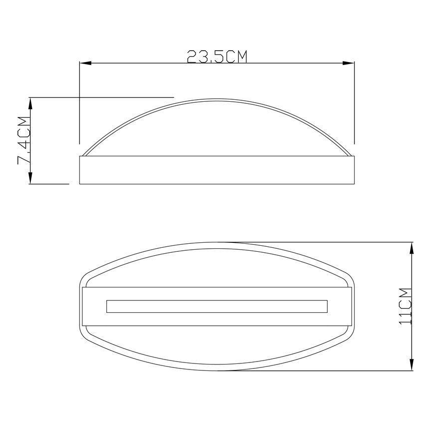 Deko-Light 731093 - LED sieninis lauko šviestuvas ERIDANI LED/13W/230V IP44 antracitas