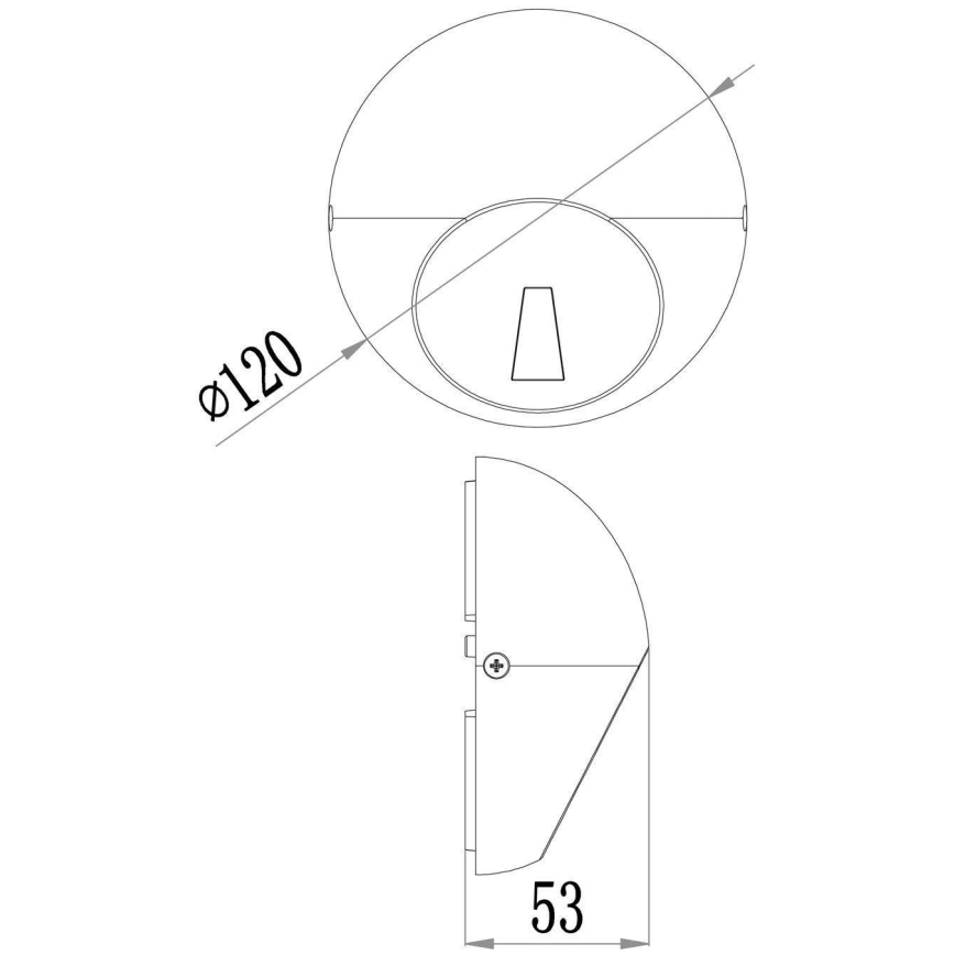 Deko-Light 731111 - LED sieninis lauko šviestuvas AQUILAE LED/3,5W/230V IP65 antracitas
