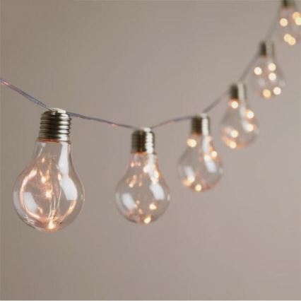 Dekoratyvinė LED girlianda SMOLDER 2,1 m 10xLED/2xAA