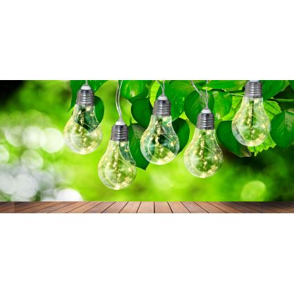 Dekoratyvinė LED girlianda SMOLDER 2,1 m 10xLED/2xAA