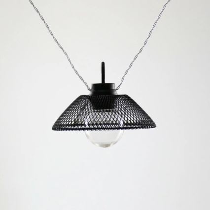 Dekoratyvinė LED grandinė ASTRA 10xLED/2xAA 2,1 m juoda