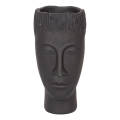 Dekoratyvinė vaza 25x14x12,5 cm juoda/cementinė