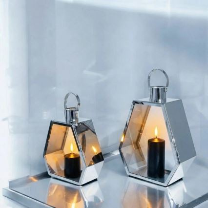 Dekoratyvinė žibintė PALACE 43 cm, blizgus chromas