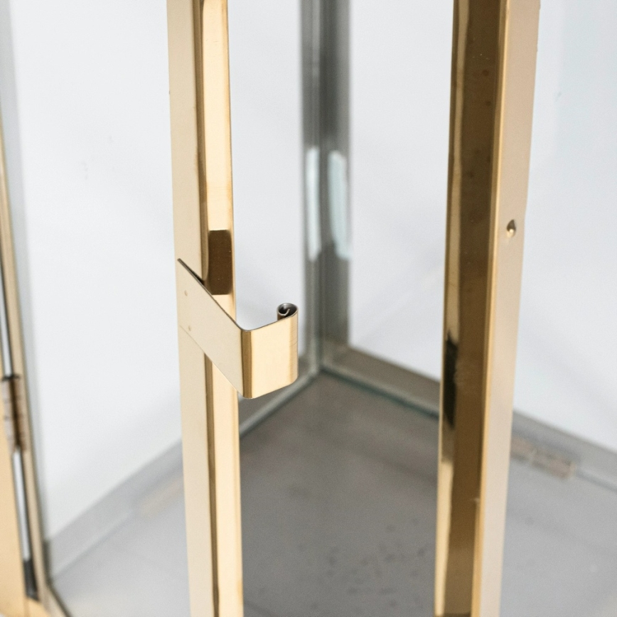 Dekoratyvinis auksinis žibintas 38 cm