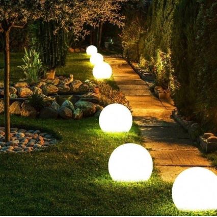 Dekoratyvinis lauko šviestuvas GARDEN BALL 1xE27/40W/230V IP65 d. 38 cm