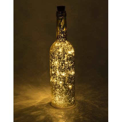 Dekoratyvinis LED butelis 8xLED/3xAAA
