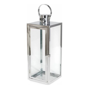 Dekoratyvinis žibintas 49 cm blizgus chromas