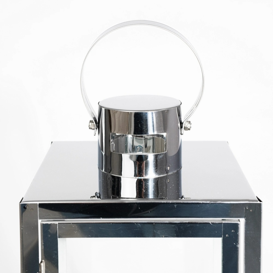 Dekoratyvinis žibintas 49 cm blizgus chromas