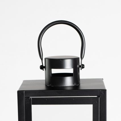 Dekoratyvinis žibintas 49 cm, juodos spalvos