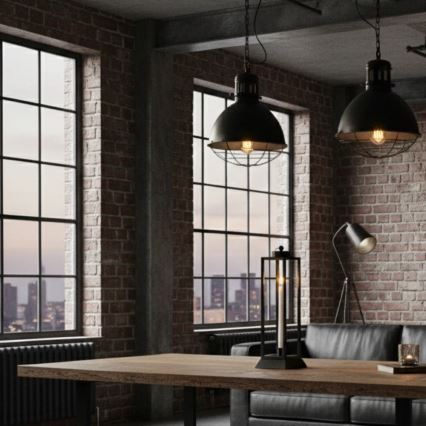 Dekoratyvinis žibintas HALL, 39,5 cm, juodas