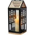 Dekoratyvinis žibintas HOME 47,5 cm juodas/smėlinis