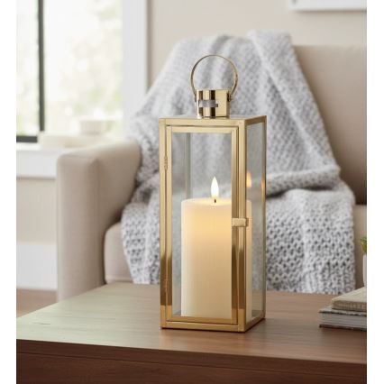 Dekoratyvinis žibintas TOWER, 29 cm, aukso spalvos