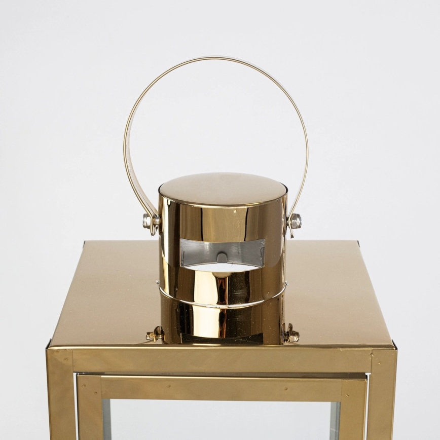 Dekoratyvinis žibintas TOWER, 29 cm, aukso spalvos