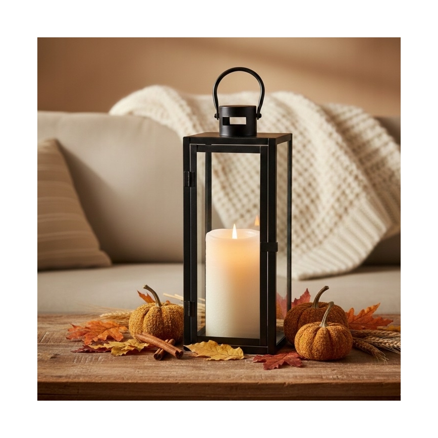 Dekoratyvinis žibintas TOWER 29 cm juodas