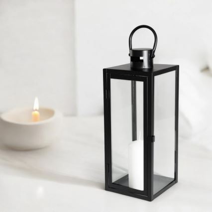 Dekoratyvinis žibintas TOWER 38 cm, juodas