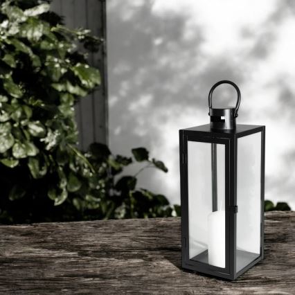 Dekoratyvinis žibintas TOWER 38 cm, juodas