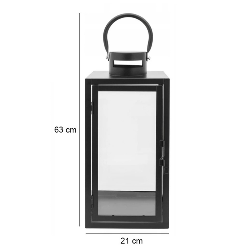 Dekoratyvinis žibintas TOWER 63 cm juodas