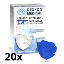 DEXXON MEDICAL Respiratorius FFP2 NR Tamsiai mėlyna 20vnt