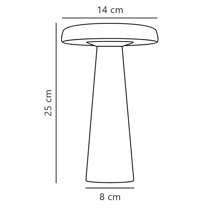 DFTP by Nordlux - LED pritemdomas stalinis lauko šviestuvas ARCELLO LED/2,8W/3,7V IP54