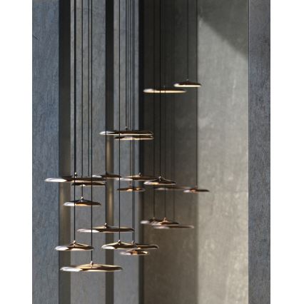 DFTP by Nordlux - LED Reguliuojamas pakabinamas sietynas ARTIST LED/14W/230V diametras 25 cm varis