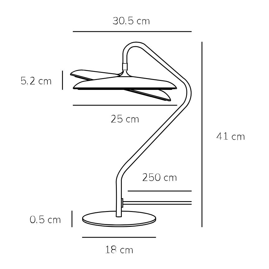 DFTP by Nordlux - LED stalinė lempa ARTIST LED/15W/230V juoda