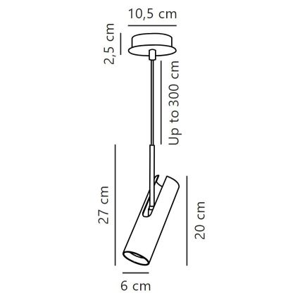 DFTP by Nordlux - Pakabinamas sietynas MIB 1xGU10/8W/230V juoda