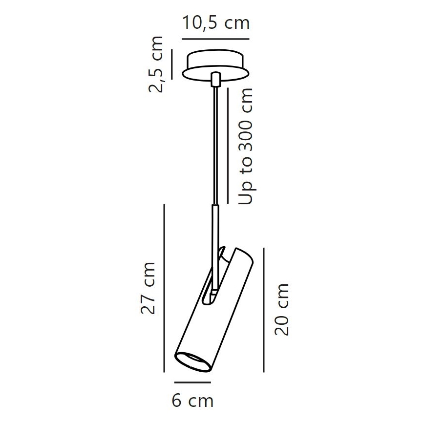 DFTP by Nordlux - Pakabinamas sietynas MIB 1xGU10/8W/230V juoda