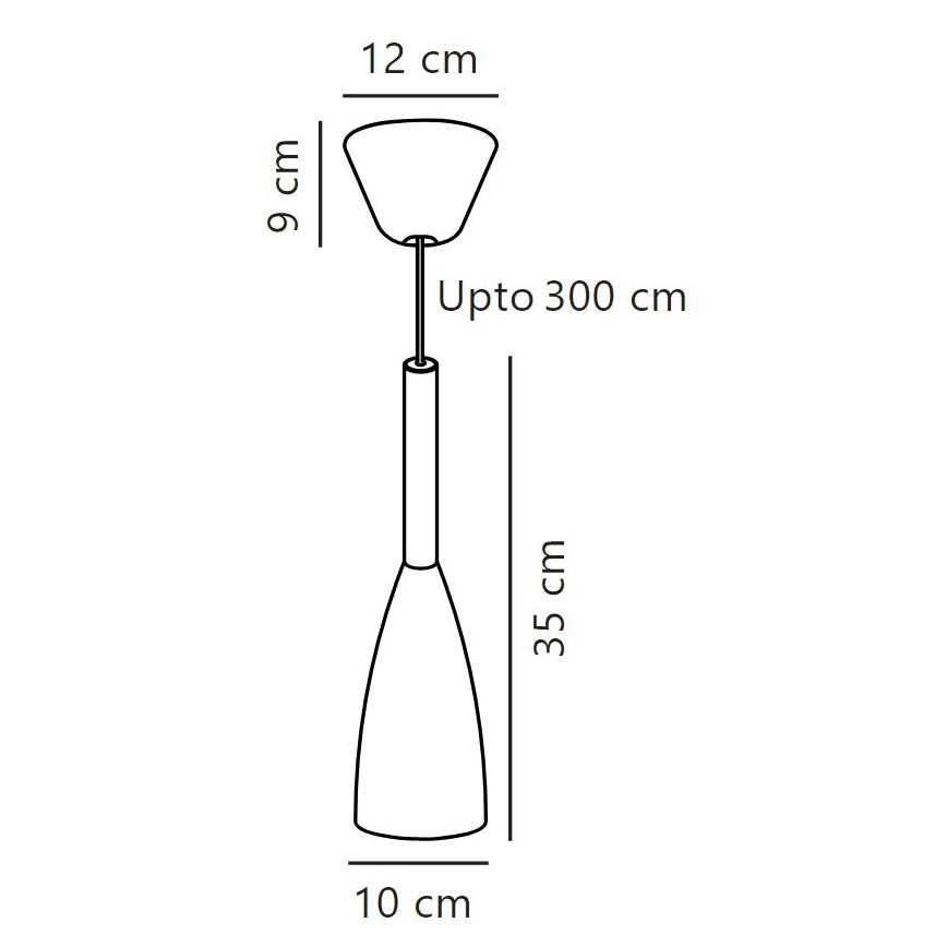 DFTP by Nordlux - Pakabinamas sietynas PURE 1xE27/40W/230V diametras 10 cm juoda/graikinis riešutas