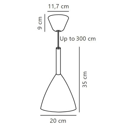 DFTP by Nordlux - Pakabinamas sietynas PURE 1xE27/40W/230V diametras 20 cm balta/uosio
