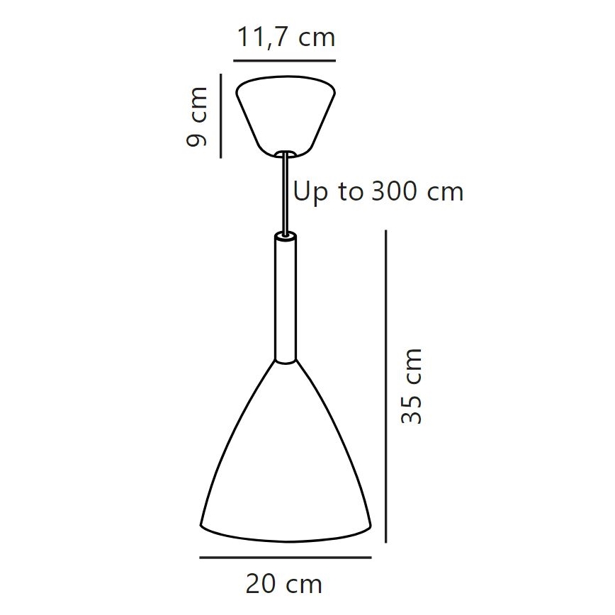 DFTP by Nordlux - Pakabinamas sietynas PURE 1xE27/40W/230V diametras 20 cm balta/uosio