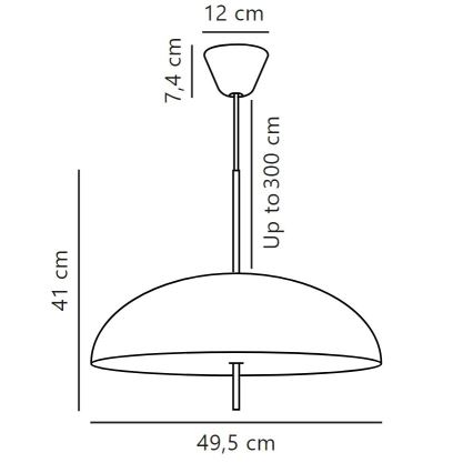 DFTP by Nordlux - Pakabinamas sietynas VERSALE 2xE27/15W/230V ruda