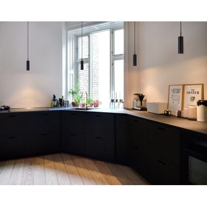 DFTP by Nordlux - pakabinamas šviestuvas su laidu MIB 1xGU10/8W/230V juodas