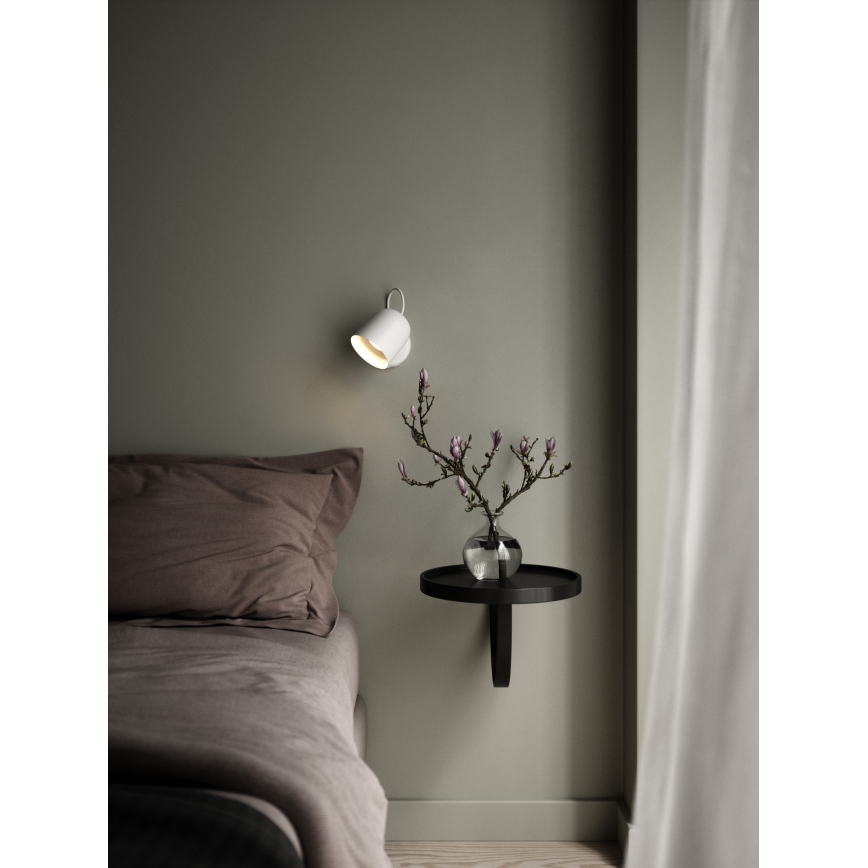 DFTP by Nordlux - Sieninis akcentinis šviestuvas Su USB port ANGLE 1xGU10/25W/230V balta