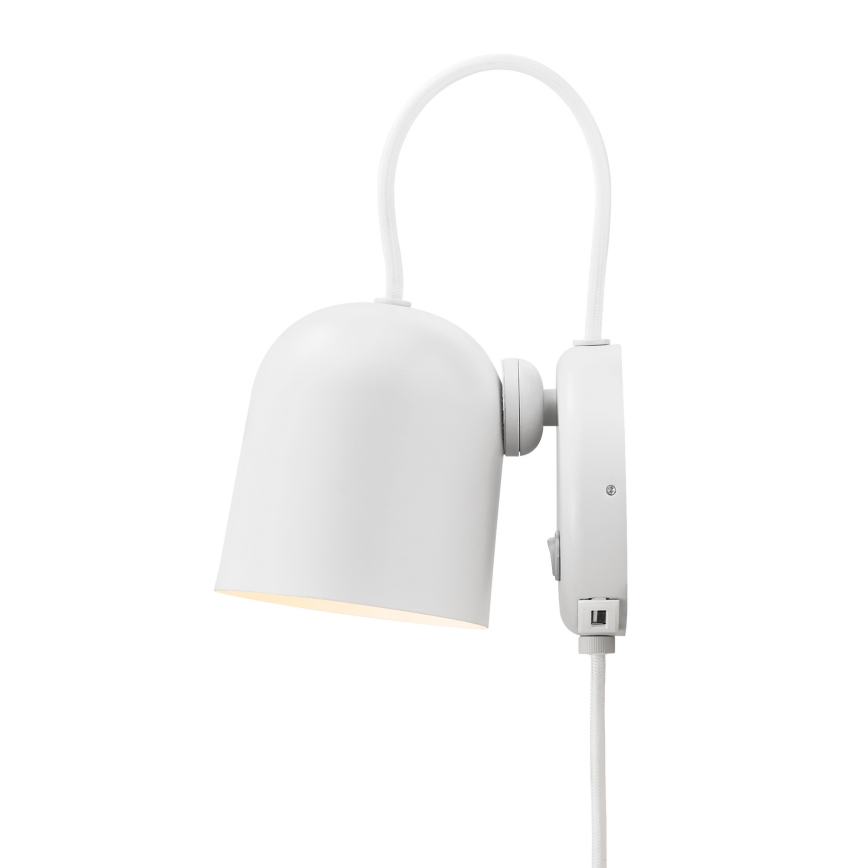 DFTP by Nordlux - Sieninis akcentinis šviestuvas Su USB port ANGLE 1xGU10/25W/230V balta