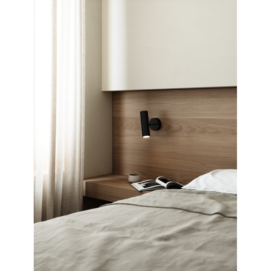 DFTP by Nordlux - Sieninis akcentinis šviestuvas MIB 1xGU10/8W/230V juoda