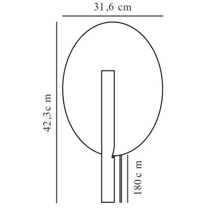 DFTP by Nordlux - Sieninis šviestuvas FURIKO 1xG9/25W/230V žalvaris