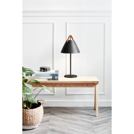 DFTP by Nordlux - Stalo lempa STRAP 1xE27/40W/230V juoda