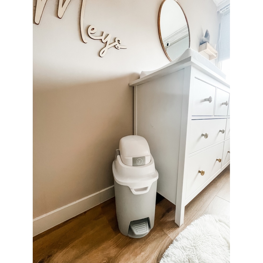 DiaperChamp - Sauskelnių dėžė ONE HANDSFREE pilka