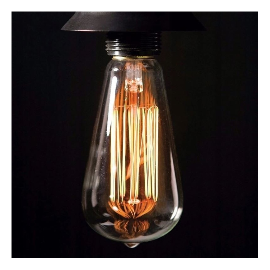 Didelio našumo dekoratyvinė pritemdoma lemputė SELEBY ST64 E27/60W/230V 2200K