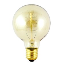 Didelio našumo dekoratyvinė reguliuojama elektros lemputė VINTAGE G80 E27/40W/230V